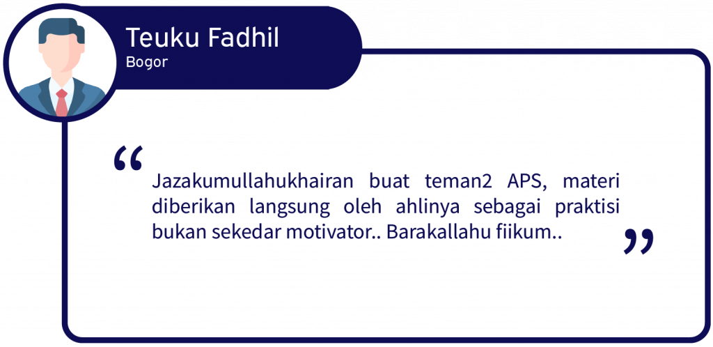 workshop online property syariah - workshop online properti syariah - belajar property syariah - Testimoni aps 11 - akademi properti syariah - dav property syariah